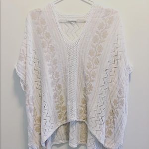Club Monaco Kasey Poncho Pure White XS